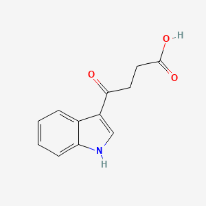 molecular formula C12H11NO3 B1300245 4-(1H-indol-3-yl)-4-oxobutanoic acid CAS No. 835-45-0