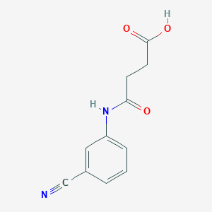molecular formula C11H10N2O3 B1300251 4-(3-Cyanoanilino)-4-oxobutanoic acid 
