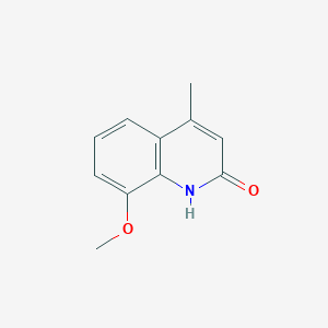 molecular formula C11H11NO2 B1300258 8-Methoxy-4-methylquinolin-2(1H)-one CAS No. 30198-01-7