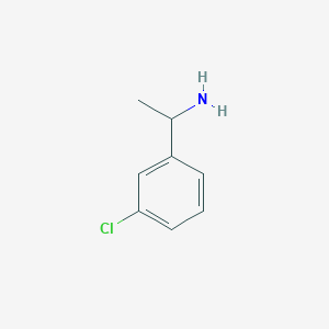molecular formula C8H10ClN B130026 1-(3-Chlorophenyl)ethanamine CAS No. 24358-43-8