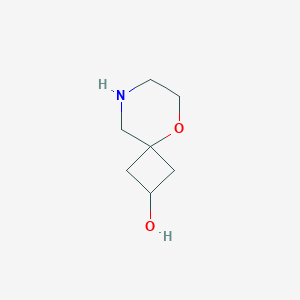 molecular formula C7H13NO2 B13002663 5-Oxa-8-azaspiro[3.5]nonan-2-ol 