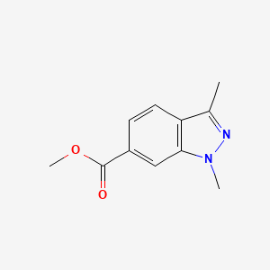 molecular formula C11H12N2O2 B13002733 methyl 1,3-dimethyl-1H-indazole-6-carboxylate 