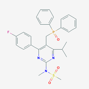 N-[5-(Diphenylphosphinoylmethyl)-4-(4-fluorophenyl)-6-isopropylpyrimidin-2-yl]-N-methylmethanesulfonamide