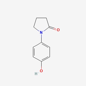 molecular formula C10H11NO2 B1300281 1-(4-Hydroxyphenyl)pyrrolidin-2-one CAS No. 7517-07-9