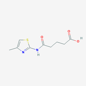 5-[(4-Methyl-1,3-thiazol-2-yl)amino]-5-oxopentanoic acid