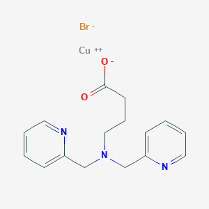 molecular formula C16H18BrCuN3O2 B130029 Cu(GABA(mpy)2) CAS No. 140160-00-5