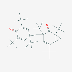 B013003 4-Norcaren-2-one, 1,3,5-tri-tert-butyl-3-[(1,3,5-tri-tert-butyl-4-oxo-2,5-cyclohexadien-1-yl)methyl]- CAS No. 19719-70-1