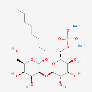 molecular formula C20H37Na2O14P B130030 Octyl 2-O-pman-man CAS No. 157758-69-5