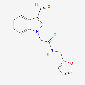 2-(3-Formyl-indol-1-yl)-N-furan-2-ylmethyl-acetamide