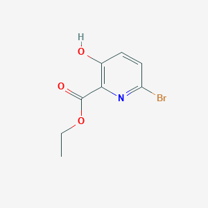molecular formula C8H8BrNO3 B13003123 Ethyl 6-bromo-3-hydroxypicolinate 