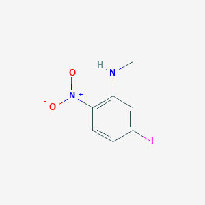 molecular formula C7H7IN2O2 B13003133 5-Iodo-N-methyl-2-nitroaniline 