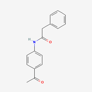molecular formula C16H15NO2 B1300315 N-(4-acetylphenyl)-2-phenylacetamide CAS No. 89246-39-9