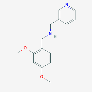 molecular formula C15H18N2O2 B1300320 (2,4-Dimethoxy-benzyl)-pyridin-3-ylmethyl-amine CAS No. 418777-28-3
