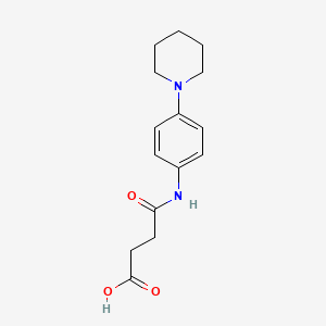 molecular formula C15H20N2O3 B1300330 N-(4-Piperidin-1-yl-phenyl)-succinamic acid CAS No. 436086-97-4
