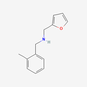 molecular formula C13H15NO B1300331 Furan-2-ylmethyl-(2-methyl-benzyl)-amine CAS No. 225236-01-1