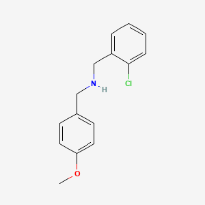 molecular formula C15H16ClNO B1300333 (2-Chloro-benzyl)-(4-methoxy-benzyl)-amine CAS No. 436088-70-9