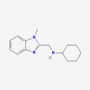 molecular formula C15H21N3 B1300334 Cyclohexyl-(1-methyl-1H-benzoimidazol-2-ylmethyl)-amine CAS No. 342385-30-2