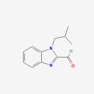 molecular formula C12H14N2O B1300340 1-Isobutyl-1H-benzimidazole-2-carbaldehyde CAS No. 610275-02-0
