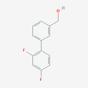 molecular formula C13H10F2O B13003510 (3',4'-Difluoro-[1,1'-biphenyl]-3-yl)methanol CAS No. 885963-44-0
