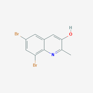 molecular formula C10H7Br2NO B1300407 6,8-Dibromo-2-methylquinolin-3-ol CAS No. 59869-01-1