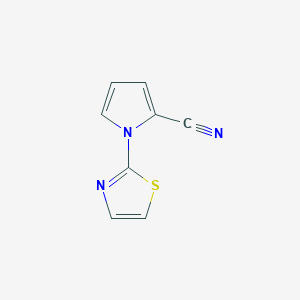 molecular formula C8H5N3S B1300473 1-(1,3-thiazol-2-yl)-1H-pyrrole-2-carbonitrile CAS No. 439108-81-3