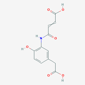 molecular formula C12H11NO6 B1300484 (E)-4-[5-(carboxymethyl)-2-hydroxyanilino]-4-oxo-2-butenoic acid 