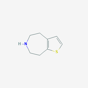 molecular formula C8H11NS B013005 5,6,7,8-Tetrahydro-4H-thieno[2,3-d]azepine CAS No. 102997-01-3