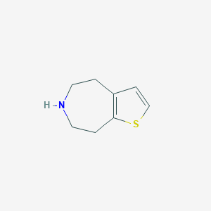 molecular formula C8H11NS B013005 4H-Thieno[2,3-d]azepine, 5,6,7,8-tetrahydro- CAS No. 102997-01-3