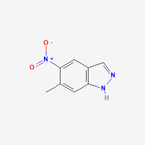 molecular formula C8H7N3O2 B1300536 6-甲基-5-硝基-1H-吲唑 CAS No. 81115-43-7