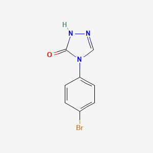 molecular formula C8H6BrN3O B1300539 4-(4-Bromophenyl)-1H-1,2,4-triazol-5(4H)-one CAS No. 214117-50-7