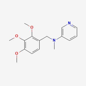 molecular formula C16H20N2O3 B13005587 N-Methyl-N-(2,3,4-trimethoxybenzyl)pyridin-3-amine 