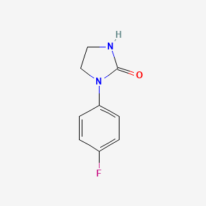 molecular formula C9H9FN2O B1300563 1-(4-氟苯基)咪唑烷-2-酮 CAS No. 53159-75-4