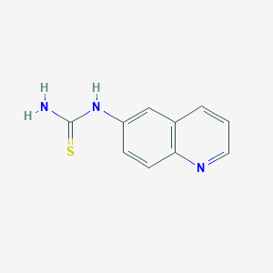 molecular formula C10H9N3S B1300569 N-(6-quinolinyl)thiourea CAS No. 860621-04-1