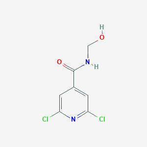 molecular formula C7H6Cl2N2O2 B130058 N4-羟甲基-2,6-二氯异烟酰胺 CAS No. 149916-44-9