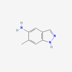 molecular formula C8H9N3 B1300594 6-methyl-1H-indazol-5-amine CAS No. 81115-45-9