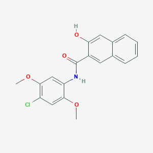 molecular formula C19H16ClNO4 B013006 2-萘甲酰胺，N-(4-氯-2,5-二甲氧基苯基)-3-羟基- CAS No. 4273-92-1