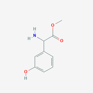 molecular formula C9H11NO3 B13006052 Methyl 2-amino-2-(3-hydroxyphenyl)acetate 