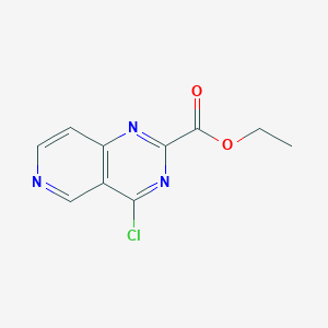 molecular formula C10H8ClN3O2 B13006196 Ethyl 4-chloropyrido[4,3-d]pyrimidine-2-carboxylate 