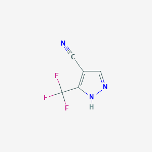 3-(trifluoromethyl)-1H-pyrazole-4-carbonitrile