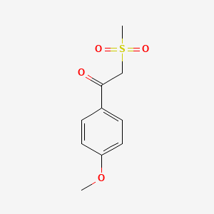 molecular formula C10H12O4S B1300623 1-(4-甲氧基苯基)-2-(甲磺酰基)-1-乙酮 CAS No. 27918-36-1