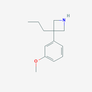 molecular formula C13H19NO B013007 3-(3-methoxyphenyl)-3-propylazetidine CAS No. 19832-32-7