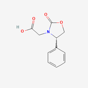 molecular formula C11H11NO4 B1300734 (S)-(+)-2-Oxo-4-phenyl-3-oxazolidineacetic acid CAS No. 99333-54-7