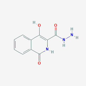molecular formula C10H9N3O3 B1300736 4-Hydroxy-1-oxo-1,2-dihydroisoquinoline-3-carbohydrazide CAS No. 104926-86-5