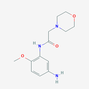 molecular formula C13H19N3O3 B1300754 N-(5-氨基-2-甲氧基苯基)-2-吗啉-4-基乙酰胺 CAS No. 436090-51-6
