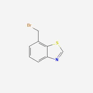 molecular formula C8H6BrNS B13007626 7-(Bromomethyl)benzo[d]thiazole 