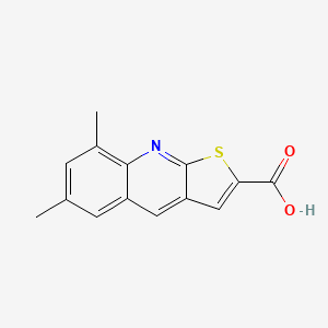 molecular formula C14H11NO2S B1300763 6,8-Dimethyl-thieno[2,3-b]quinoline-2-carboxylic acid CAS No. 462066-84-8