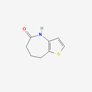 molecular formula C8H9NOS B1300777 7,8-Dihydro-4H-thieno[3,2-b]azepin-5(6H)-one CAS No. 4751-61-5