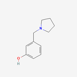 molecular formula C11H15NO B1300779 3-(Pyrrolidin-1-ylmethyl)phenol CAS No. 69383-70-6