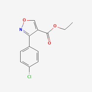 molecular formula C12H10ClNO3 B1300781 Ethyl 3-(4-chlorophenyl)-1,2-oxazole-4-carboxylate 