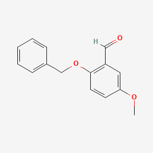 molecular formula C15H14O3 B1300795 2-Benzyloxy-5-methoxy-benzaldehyde CAS No. 56979-57-8
